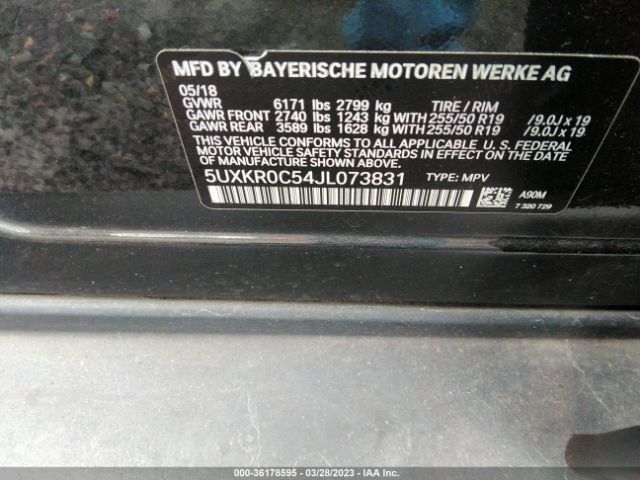 5UXKR0C54JL073831 BMW X5 Xdrive35i