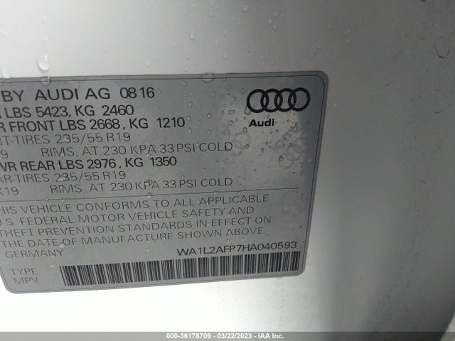 WA1L2AFP7HA040593 Audi Q5 Premium Plus