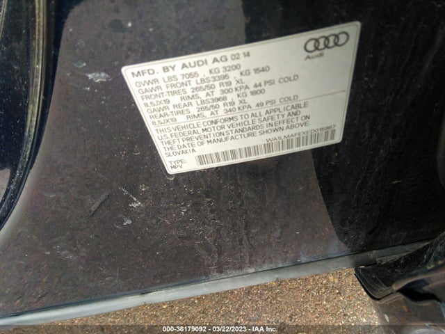 WA1LMAFEXED015867 Audi Q7 3.0l Tdi Premium Plus