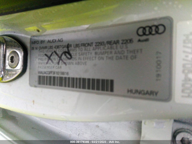 WAUACGFF3F1018816 Audi A3 1.8t Premium