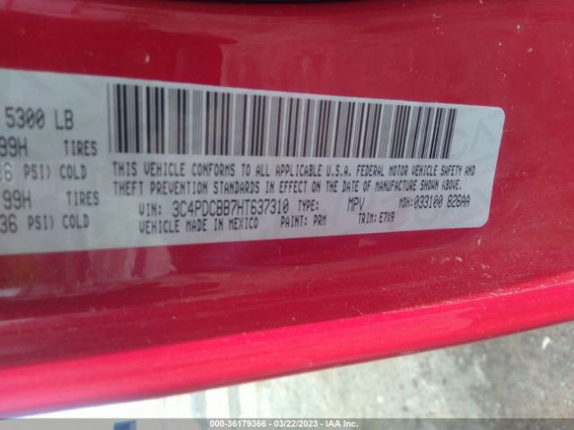 3C4PDCBB7HT637310 Dodge Journey Sxt