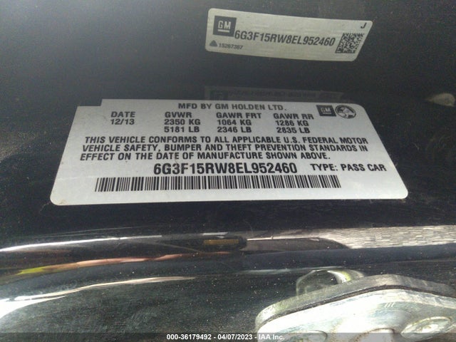 2014 Chevrolet SS, VIN: 6G3F15RW8EL952460