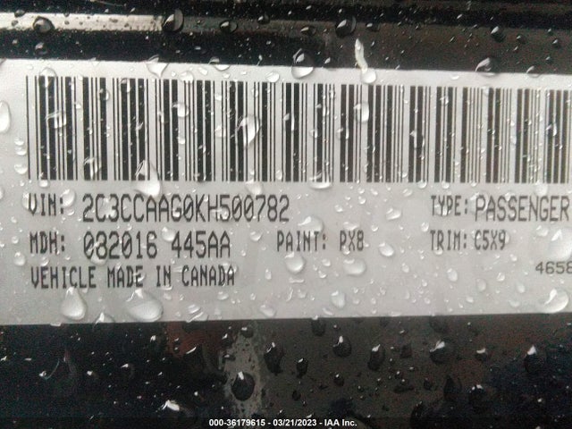 2C3CCAAG0KH500782 Chrysler 300 Touring