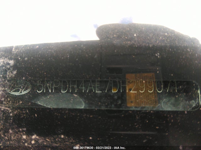 2013 HYUNDAI ELANTRA GLS PZEV VIN: 5NPDH4AE7DH299071