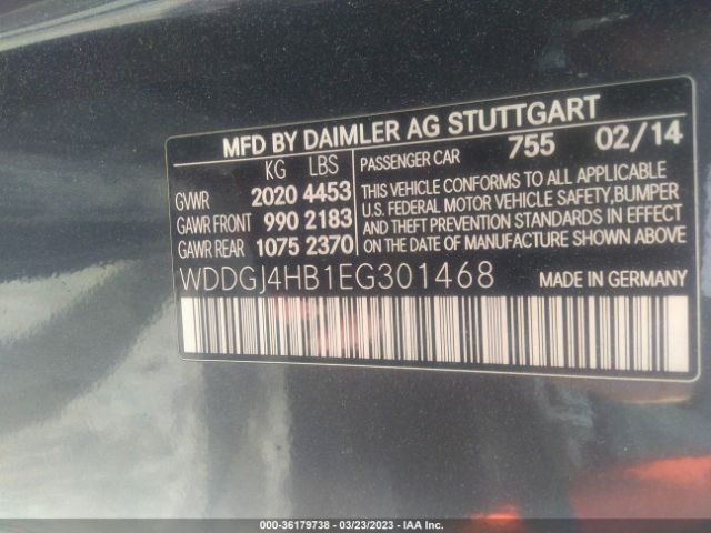 WDDGJ4HB1EG301468 Mercedes-Benz C-class C 250