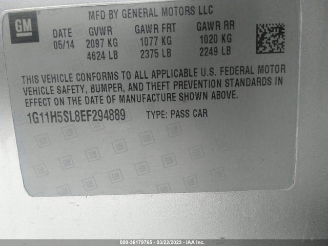 Chevrolet MALIBU LTZ 2014 1G11H5SL8EF294889 Image 10