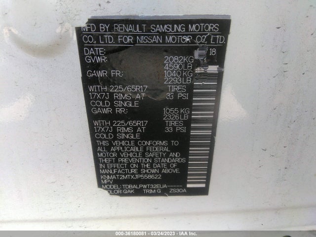Nissan ROGUE S 2018 KNMAT2MTXJP558622 Image 11
