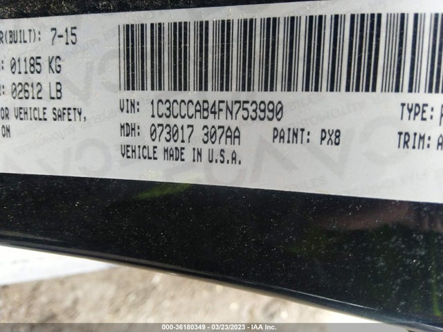 1C3CCCAB4FN753990 Chrysler 200 Limited