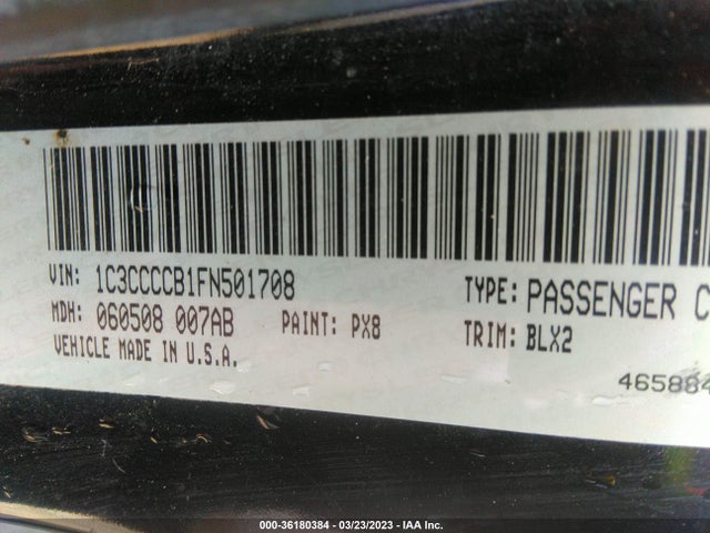 1C3CCCCB1FN501708 Chrysler 200 C