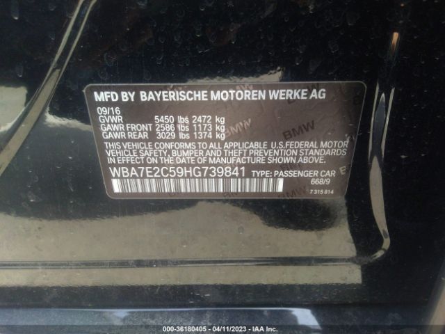 WBA7E2C59HG739841 BMW 7 Series 740i