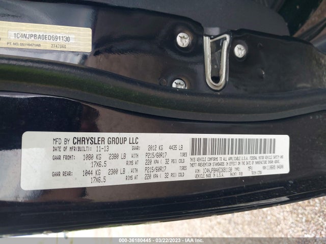 1C4NJPBA0ED691130 Jeep Patriot Altitude