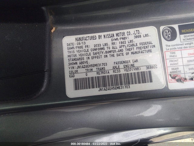 Nissan 370Z 2014 JN1AZ4EH5EM631703 Image 11