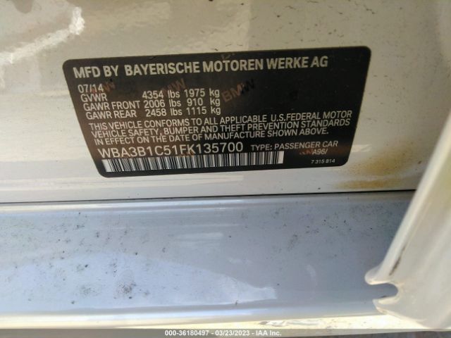 WBA3B1C51FK135700 BMW 3 Series 320i