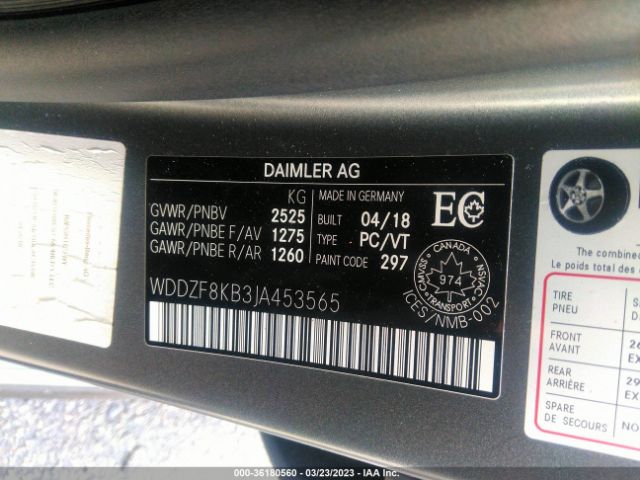 WDDZF8KB3JA453565 Mercedes-Benz E-class Amg E 63 S