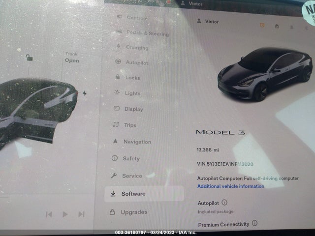 Tesla MODEL 3 2022 5YJ3E1EA1NF113020 Image 8