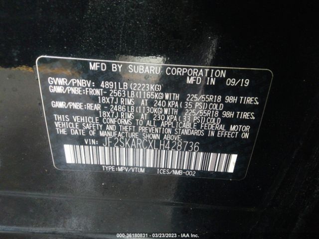 JF2SKARCXLH428736 Subaru Forester Sport