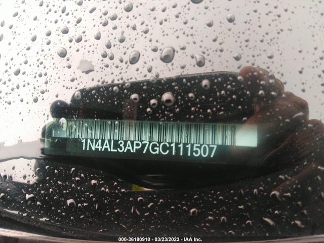 2016 NISSAN ALTIMA 2.5 VIN: 1N4AL3AP7GC111507