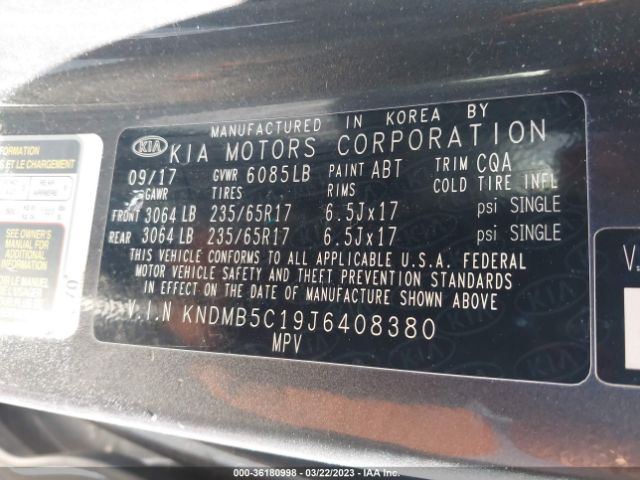 KNDMB5C19J6408380 KIA SEDONA LX