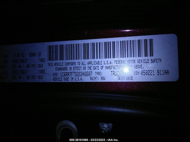 RAM 1500 Tradesman 2016 1C6RR7FT5GS346607 Image 10