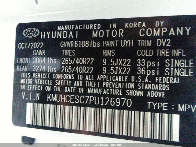 2023 Genesis GV80, VIN: KMUHCESC7PU126970