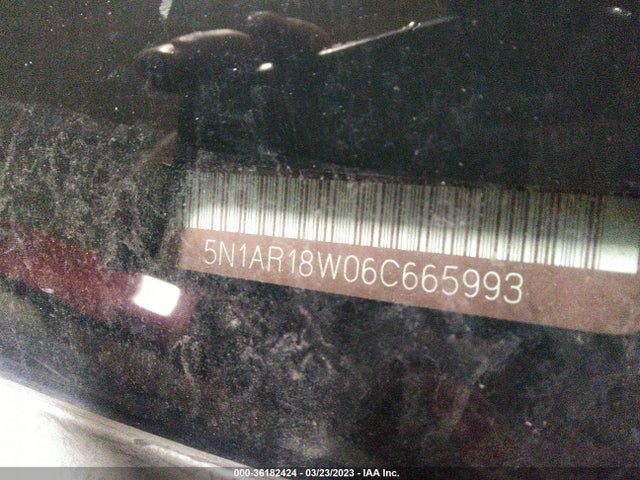 2006 NISSAN PATHFINDER SE VIN: 5N1AR18W06C665993