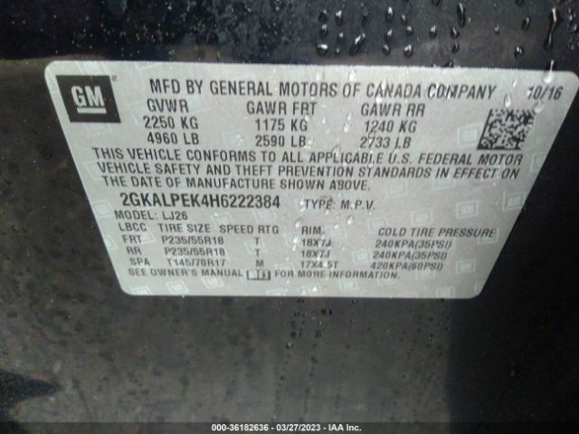 2GKALPEK4H6222384 GMC Terrain Slt