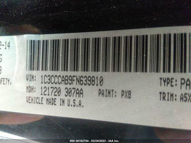 1C3CCCAB9FN639810 Chrysler 200 Limited