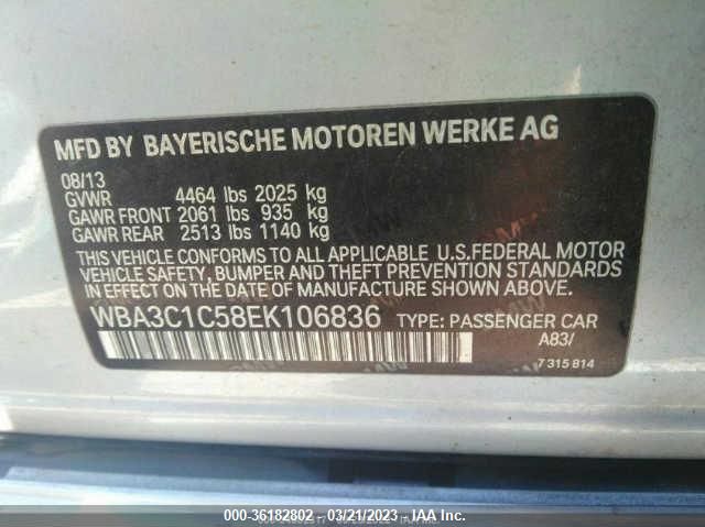WBA3C1C58EK106836 BMW 3 Series 328i