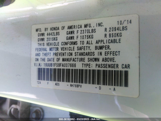 Acura TLX TECH 2015 19UUB1F59FA007666 Image 9