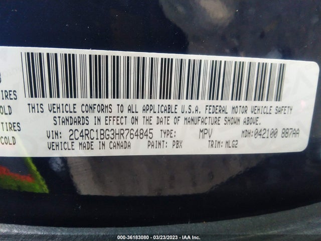 2C4RC1BG3HR764845 Chrysler Pacifica Touring-l