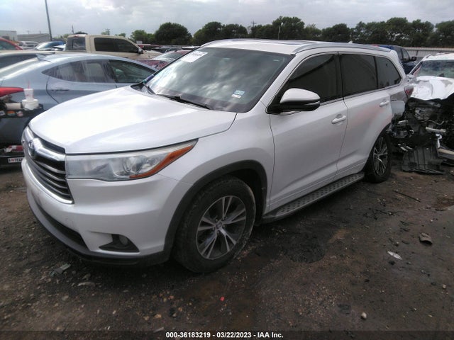 2016 TOYOTA HIGHLANDER XLE VIN: 5TDKKRFH2GS165673