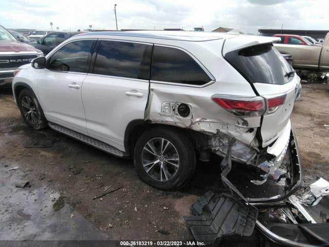 2016 TOYOTA HIGHLANDER XLE VIN: 5TDKKRFH2GS165673