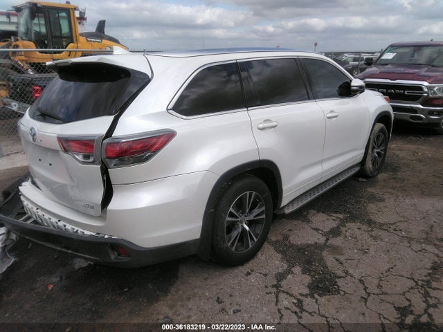 2016 TOYOTA HIGHLANDER XLE VIN: 5TDKKRFH2GS165673