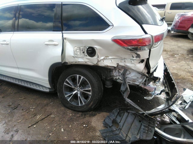 2016 TOYOTA HIGHLANDER XLE VIN: 5TDKKRFH2GS165673