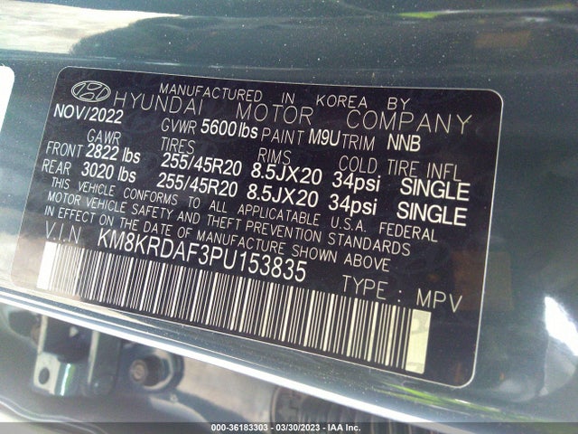 Hyundai Ioniq 5 Limited 2023 KM8KRDAF3PU153835 Image 9