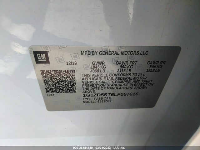 Chevrolet MALIBU LT 2020 1G1ZD5ST6LF067616 Image 10