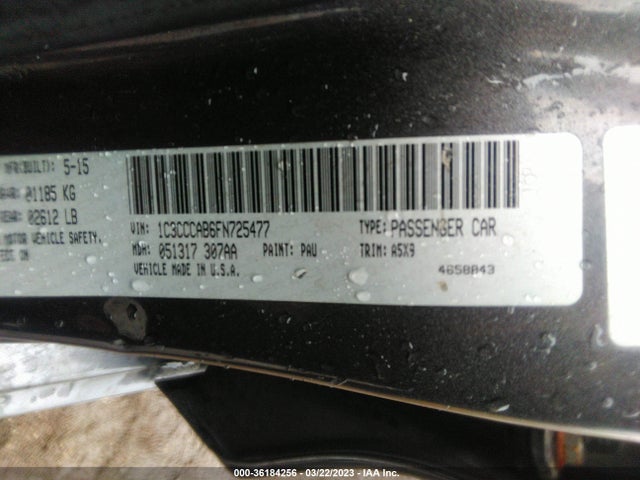 1C3CCCAB6FN725477 Chrysler 200 Limited
