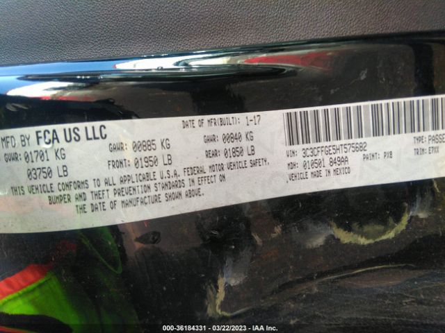 3C3CFFGE5HT575682 Fiat 500E