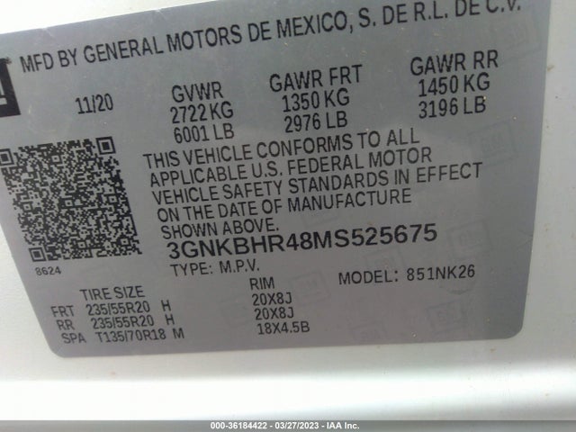 Chevrolet Blazer Lt 2021 3GNKBHR48MS525675 Image 9