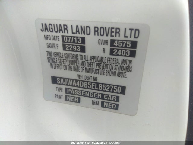 2014 Jaguar XK, VIN: SAJWA4DB5ELB52750
