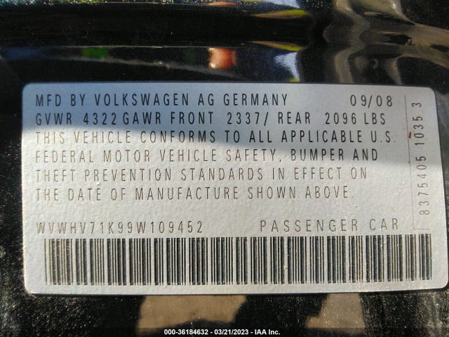 Volkswagen GTI 2009 WVWHV71K99W109452 Image 10