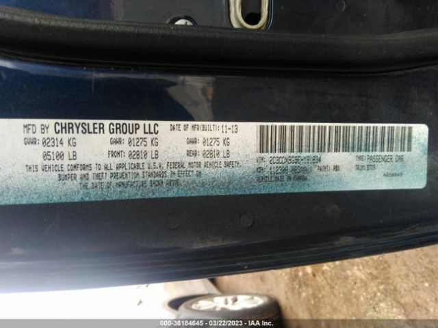 2C3CDXBG9EH191834 Dodge Charger Se
