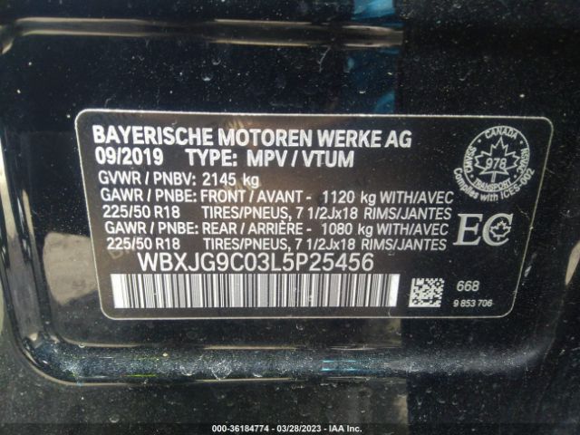 WBXJG9C03L5P25456 BMW X1 Xdrive28i