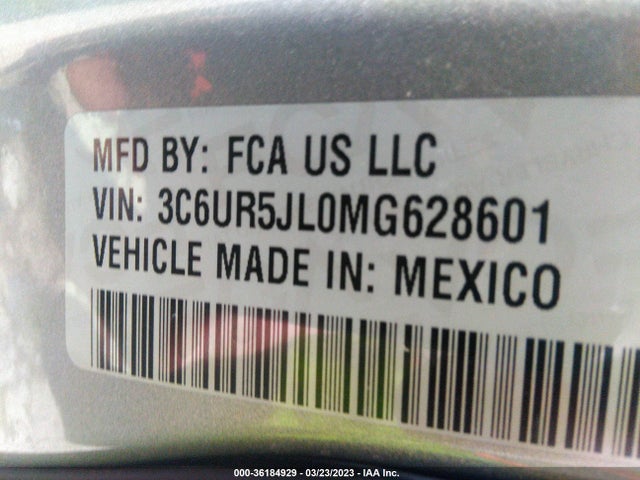 RAM 2500 Big Horn 2021 3C6UR5JL0MG628601 Image 10