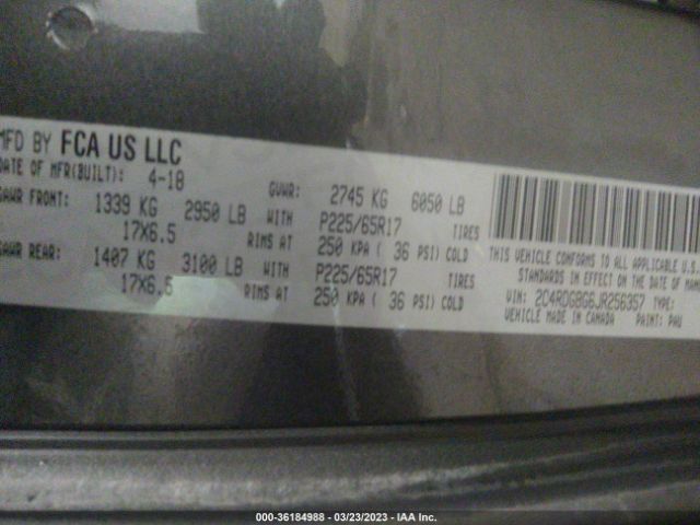 2C4RDGBG6JR256357 Dodge Grand Caravan Se