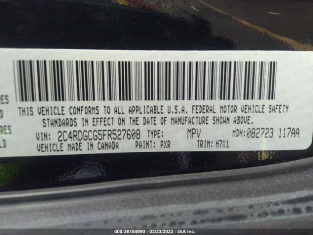 2C4RDGCG5FR527608 Dodge Grand Caravan Sxt