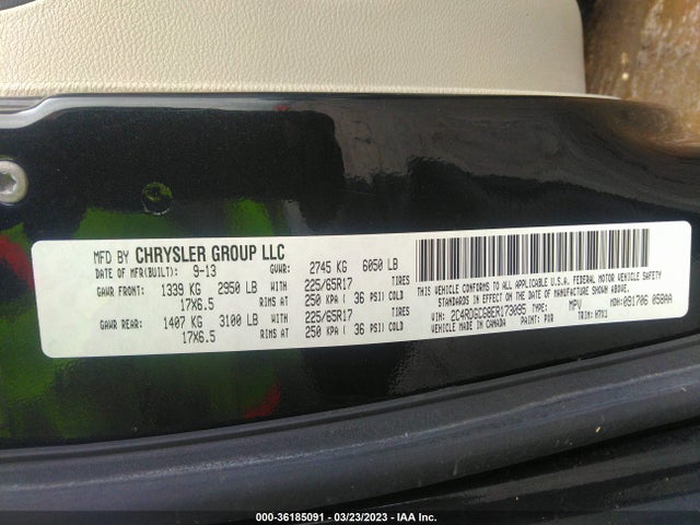 Dodge Grand Caravan Sxt 2014 2C4RDGCG8ER173095 Image 9