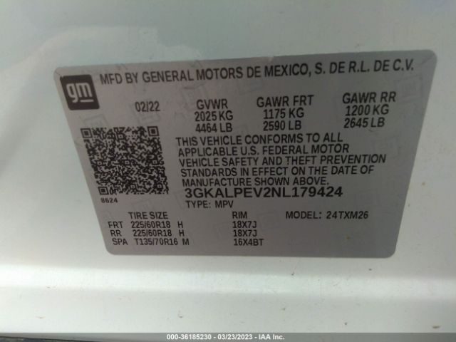 3GKALPEV2NL179424 GMC Terrain Slt