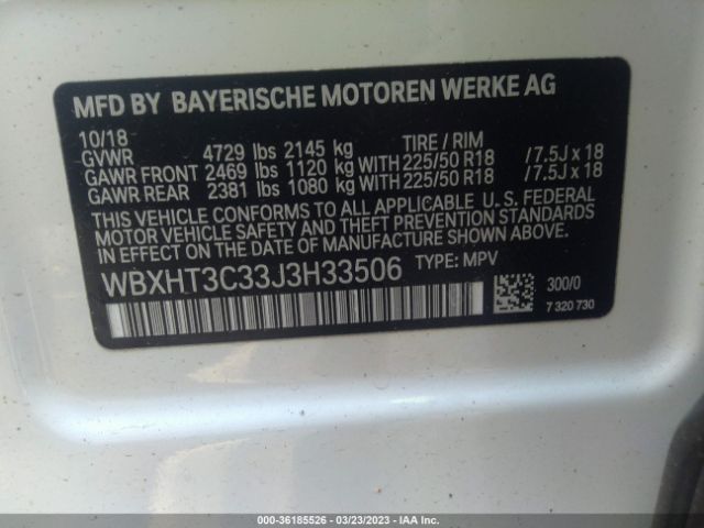 WBXHT3C33J3H33506 BMW X1 Xdrive28i