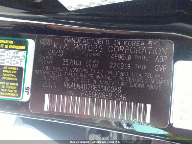 KNALN4D78E5140088 KIA Cadenza Premium